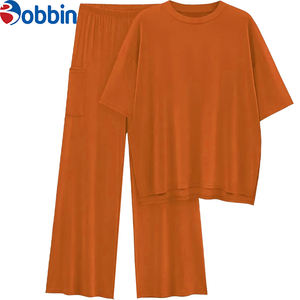 Conjuntos Deportivos Clásicos para Mujer, Personalizados y de Venta Caliente, Conjunto de Top y Pantalones Cortos de Manga Corta, Conjuntos Casuales Modernos para Mujer - Product Image 3