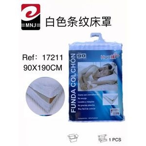 Cubrecama y Colcha Blanca a Rayas 90 FUNDA DE COLCHON - Product Image 3