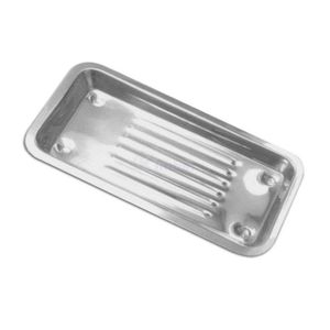 Plateau de Stérilisation Durable en Métal pour Instruments Dentaires, Plateau Médical en Acier Inoxydable Poli pour Outils Chirurgicaux - Product Image 1