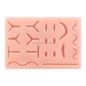 แผ่นเย็บซิลิโคนทนทานสำหรับการแพทย์ที่มีดีไซน์3ชั้นและแผลที่ผ่านการรับรอง CE 19ชั้น - Product Image 1