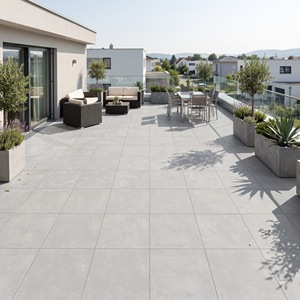 Baldosas de Porcelana Gris Mate Element de 600x600 mm y 6 mm de Espesor, Gris Moderno, Interiores Contemporáneos, Uso Residencial y Comercial - Product Image 3