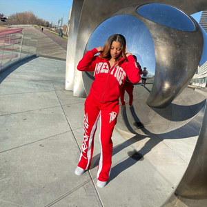 Custom Graphic Acid Wash Flared Sweatpants <b>Joggers</b> Men <b>Stacked</b> Loose Running Gym Sport Track Pants Mid Cotton Casual Spring - Product Image 3