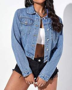 Chaquetas Vaqueras de Mujer 100% Algodón, Cómodas, Transpirables y Ecológicas, a Precio Económico, Nueva Moda, Personalizadas OEM, Lavadas - Product Image 4