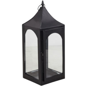 Lanterne décorative moderne en métal pour l'extérieur, style moderne, porte-bougie, support à bougie, finition noir mat, personnalisable - Product Image 6