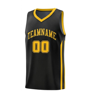 Sports Wear Online Sale Black Color Basketball Jersey Quick Dry Match Jersey Premium Quality Basketball Shirt in Low price - Product Image 3