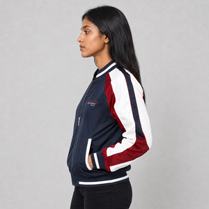 Trending <b>Women</b> Bomber <b>Jacket</b> Custom Logo <b>Lightweight</b> Full Zipper Casual Wear Windproof Outerwear Bomber <b>Jacket</b> for <b>Women</b> - Product Image 2