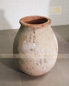 Art-home Ceramics OC069H74 Jardinière Moderne Décoration Mini Jardin 2 Poignées Finition Galvanisée JAUNE OCEAN Pot de Fleurs pour la Maison - Product Image 3