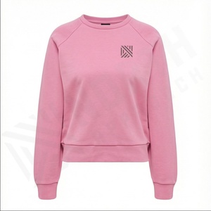 Sudadera con capucha y media cremallera de gran tamaño para mujer, sudadera con hombros caídos, Jersey de algodón, con logotipo personalizado, 2025 - Product Image 2