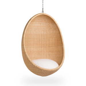 Silla colgante de ratán hecha a mano, columpio doble para exteriores, muebles para patio y jardín. - Product Image 3
