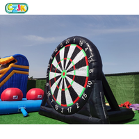Nouveaux grands jeux de société de fléchettes de football de sports humains gonflables interactifs géants