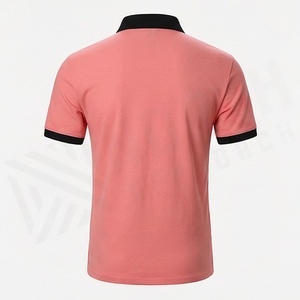 Vente en gros de polos pour hommes sur mesure avec logo imprimé, nouveau design, couleur unie, tissu tricoté, fabriqué au Pakistan - Product Image 2
