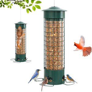 Torre de Alimentación para Pájaros de Acero y Madera de Acacia al por Mayor |   Comederos Industriales para Jardín en India - Product Image 1