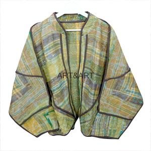 New Arrival Women's Designer <b>Kantha</b> <b>Jacket</b> Regular Multi Color Ethnic Style Women's Open Closure Vintage <b>Jackets</b> - Product Image 1