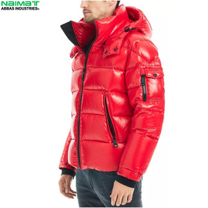 Premium Finish Polished Winter Puffer Jacket Men Wet Look Comfortable <b>Bubble</b> <b>Coat</b> Warm Thick Quilted Front Streetwear Parka - Product Image 6