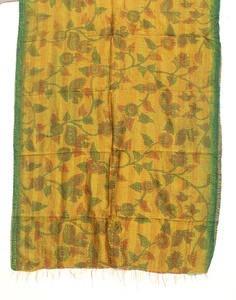 มาใหม่อินเดีย Kantha ผ้าพันคอผ้าไหมผ้าพันคอขโมยโบฮีเมียนฮิปปี้แฮนด์เมดโบฮีเมียนผ้าพันคอสําหรับผู้หญิง - Product Image 5