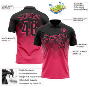 Professional Athletic Polo <b>Shirt</b> Custom Chest Team Logo Back Player Name Number Moisture Wicking <b>Polyester</b> Wholesale <b>T</b> <b>Shirt</b> - Product Image 3