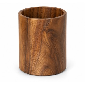 Porte-ustensiles de cuisine en bois de manguier, teck foncé, vente en gros |   Meubles de rangement artisanaux - Product Image 1