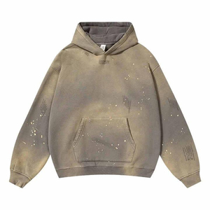 Sudadera con Capucha Formal de Invierno para Hombre, 100% Algodón, con Bolsillo de Forro Polar Ecológico Lavado, Logotipo Personalizado en la Parte Delantera - Product Image 4