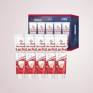 ยาสีฟันไวท์เทนนิ่ง WB Korean K-Beauty Polmedison Tornado Racha ชุด 5 ชิ้น ผลิตในเกาหลี - Product Image 3