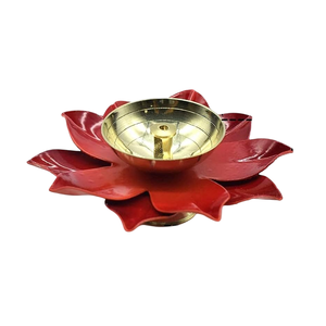 Portavelas artístico de metal para decoración de hogares de lujo, elegante y noble, exportaciones indias de Uttar Pradesh, grande, con acabado dorado. - Product Image 1