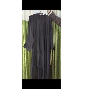 Elegante Abaya Larga Bordada a Mano para Mujer, Manga Larga, Transpirable, de Alta Calidad para Eid, con Elegante Diseño 3D - Product Image 6