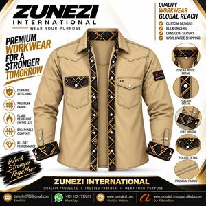 Chemise de travail à manches longues en coton FR pour hommes Zii avec pack respirateur, anti-chaleur 300C-500C, vêtements de sécurité ignifuges - Product Image 2