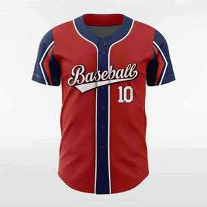 Maillot de baseball personnalisé imprimé numériquement de qualité supérieure, chemise d'équipe personnalisée avec votre nom et numéro, entièrement boutonné, pour jeunes, cousu - Product Image 4