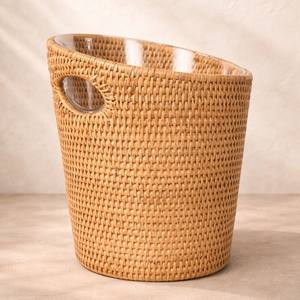 Cubo de hielo de ratán hecho a mano, muy vendido, enfriador de botellas, suministro directo del fabricante - Product Image 6