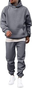 Ensemble de jogging pour homme, sweat-shirt et pantalon en coton, survêtement personnalisé avec logo, vêtements de sport, commande en gros - Product Image 5