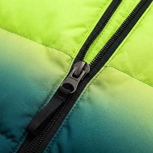 Unisex Gradient Color Puffer Jacket Winter <b>Coat</b> <b>Stand</b> Collar Zip Up Outdoor Streetwear Custom Private Label OEM ODM - Product Image 6