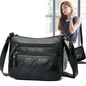 Bolso Bandolera de Cuero Genuino Boston para Mujer, Diseño de Caramelo, Gran Capacidad, Cierre de Cremallera, Vintage, Impermeable, Ecológico, Casual - Product Image 2