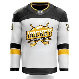 Jersey de Hockey y Hockey sobre Hielo Reversible Personalizado de Secado Rápido Sublimado - Product Image 5