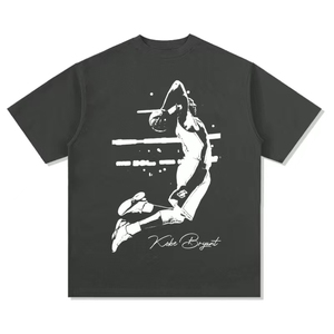 T-shirt unisexe de luxe en coton 100% de haute qualité, poids lourd, impression personnalisée, 230 GSM, col rond côtelé, qualité supérieure. - Product Image 2