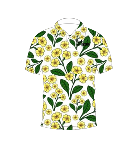 เสื้อโปโลลายดอกเลมอนแบบกำหนดเอง เสื้อกอล์ฟพิมพ์ลายแบบระเหิด แขนสั้น เสื้อผ้ากีฬาทีมลำลอง - Product Image 2