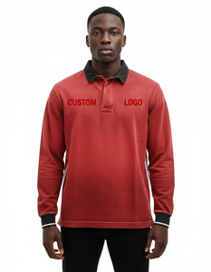 Camiseta Polo de Manga Larga Personalizada con Logotipo para Hombre, Camiseta Polo de Manga Larga Transpirable de Secado Rápido para Hombre - Product Image 1