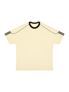 Camiseta de Cuello Redondo Extra Grande para Hombre, Manga Corta, Color Sólido Informal, Transpirable, Tejido de Punto de 240 g, 100 % Algodón Jersey - Product Image 6