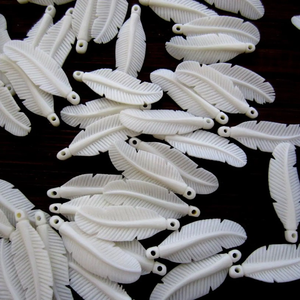 ต่างหูทำมือจากกระดูก สไตล์ชนเผ่าโบราณ งานฝีมือธรรมชาติ - Product Image 6
