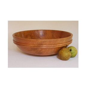 Tazón de madera natural hecho a mano con acabado liso, perfecto para ensaladas, frutas, aperitivos, pasta, estilo rústico. - Product Image 5