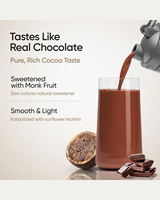 Isolat de protéines de lactosérum de haute qualité, 24 g de protéines en poudre pour la croissance et la récupération musculaire avec BCAA, saveur chocolat noir