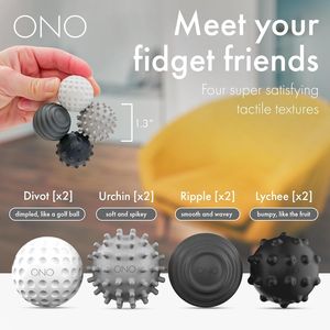 Fidget Spinner Magnetico in Silicone con Sfere, Divertente e Antistress per Adulti, con Fossette e Onde Texturizzate, Allevia Stress e Ansia - Product Image 3