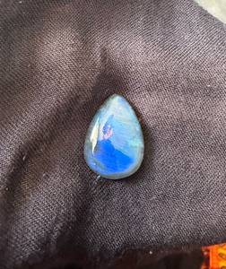 Affection Gems Natural Labradorite Square Cabochon Blue Iridescent Polished Gemstone 33X26X6 51Carat Color Change Jewelry Making - Product Image 3