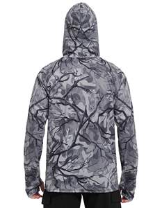 Chemise de pêche à manches longues pour homme, à capuche, camouflage, UPF 50, anti-UV, séchage rapide, vêtements d'extérieur - Product Image 6