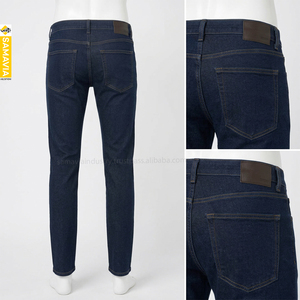 Jeans de Mezclilla para Hombre SAMAVIA |   Jeans Azules de Algodón Elástico Premium, Corte Slim Casual |   Fabricación OEM y Personalizada - Product Image 6