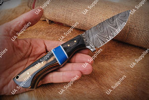 Cuchillo de Caza de Hoja Fija de Acero de Damasco OEM al por Mayor, Personalizado para Camping, Pesca, Profesional, EDC, Multifuncional, DIY - Product Image 3