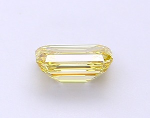 Diamant synthétique CVD de laboratoire 1,11 ct Jaune intense fantaisie taille émeraude SI1 VG Poli Vente en gros usine - Product Image 2