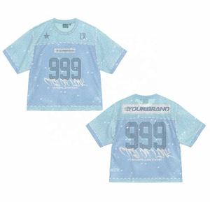 Streetwear personnalisé à impression complète Maillot de football américain rétro Maillot de football américain court en maille de haute qualité - Product Image 3