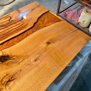 Mesa de Comedor Redonda Moderna de Resina Epoxi y Madera Tipo Río, Mesa de Centro para Oficina u Hogar con Set para Uso en Sala de Estar u Oficina - Product Image 5