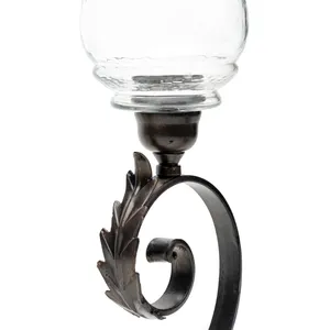 Premium Handmade <b>Candle</b> <b>Holder</b> OEM ODM Private Label Factory ManufacturingIron Candelabra With 5 Glass <b>Candle</b> <b>Holders</b> For Home - Product Image 2