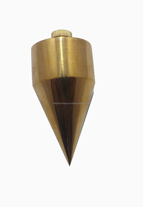 Plomada de latón macizo de 100g, instrumento de nivelación de precisión, herramienta clásica para alineación vertical en topografía y construcción - Product Image 3