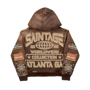 เสื้อฮู้ดดี้แบบยูนิเซ็กซ์ แต่งกระเป๋าประดับเพชรหรูหรา สไตล์สตรีทแวร์ลำลอง แฟชั่น 100% ผ้าฝ้ายฟลีซ เป็นมิตรกับสิ่งแวดล้อม ระบายอากาศได้ดี - Product Image 5